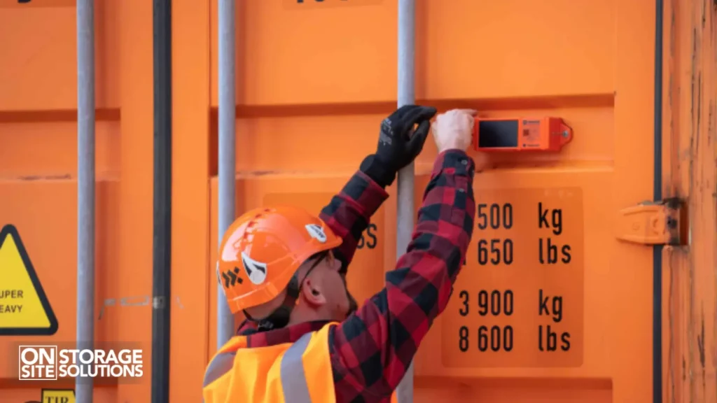 Secure shipping container protecting cargo at port with advanced locking system