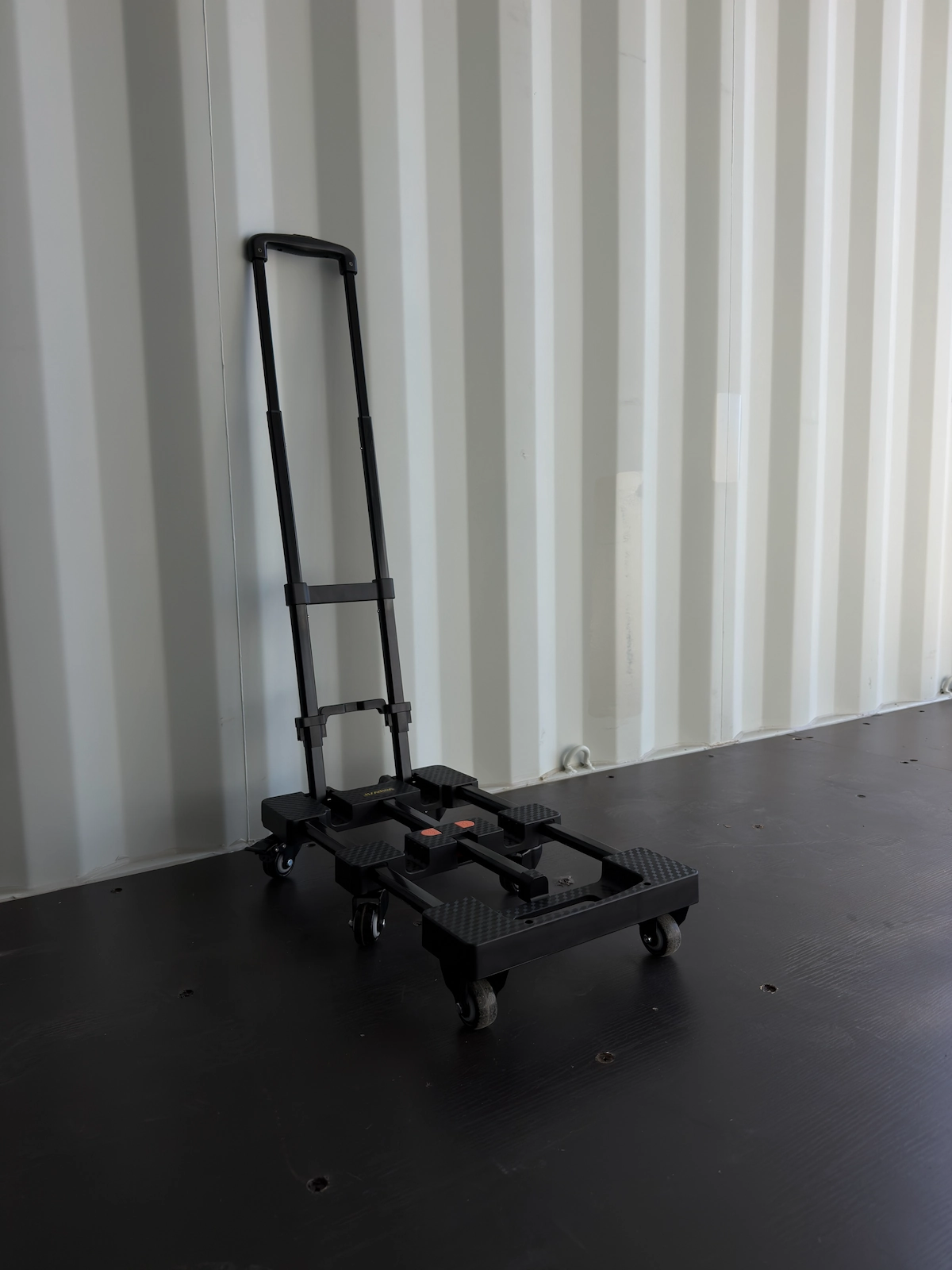Folding Hand Truck 500lbs, Portable Heavy Duty Dolly Cart, 6 Wheels Collapsible Luggage Cart with 2 Elastic Ropes - Compact Trolley Cart for Easy Moving - Ideal Hand Cart for Travel and More