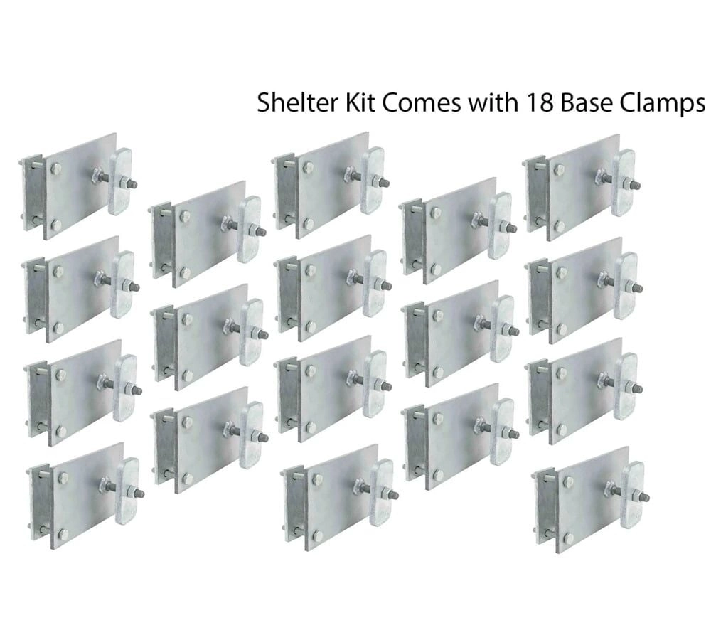 40'(L) x 26'(W) Shipping Container Building Shelter - 21 oz 610 gsm PVC White Cover, No End Walls