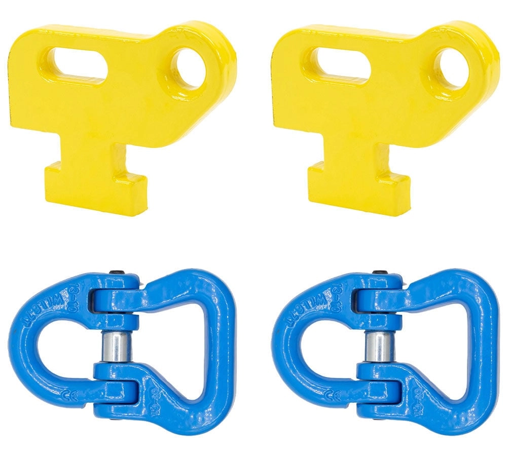 Container Chain Bridle Replacement HOOK with 3/8 Inch G100 Web Sling Connector