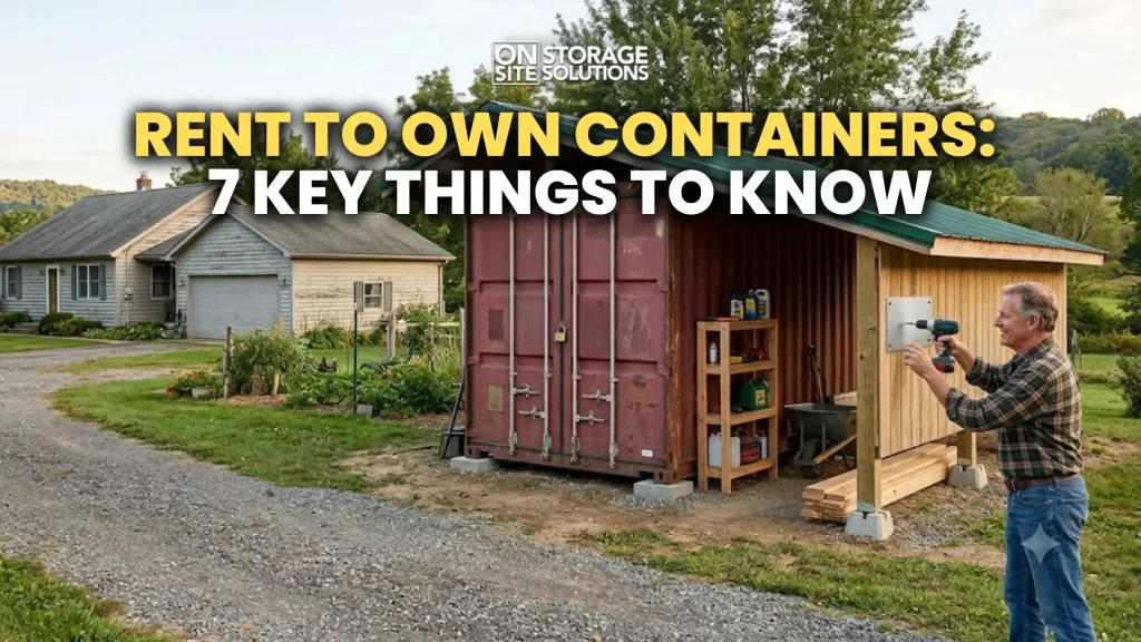 Rent to own containers with flexible payment plans for storage and business use