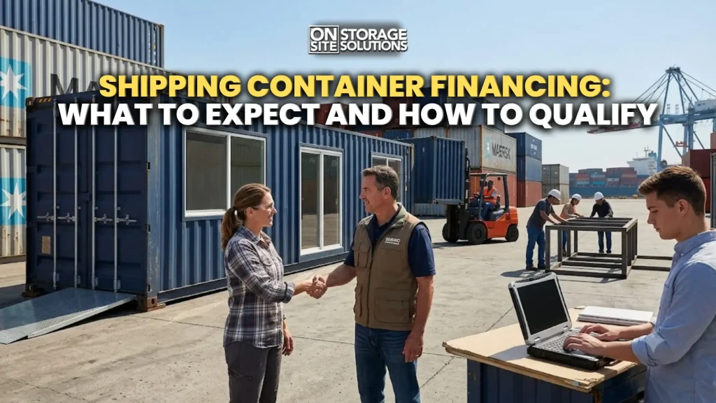 Shipping container financing helping businesses and individuals purchase durable shipping containers with flexible payment options.