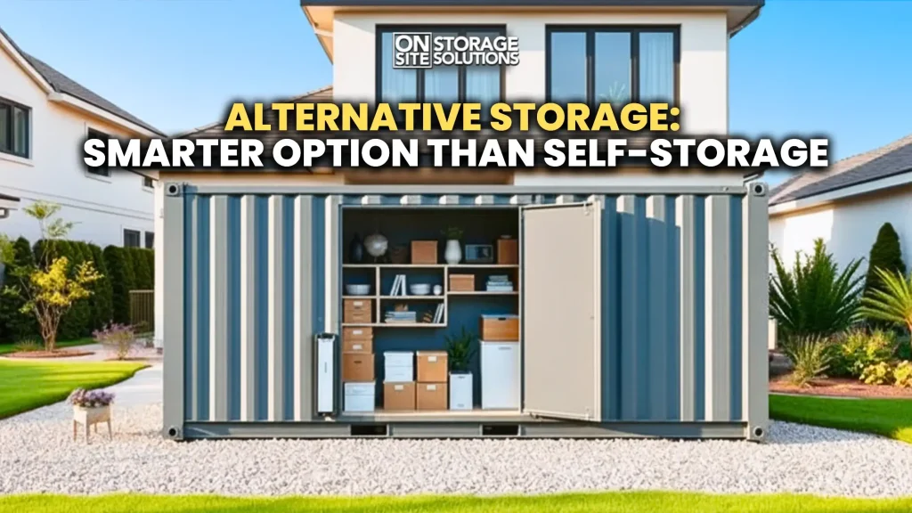 Alternative storage solutions using shipping containers for secure and flexible storage needs