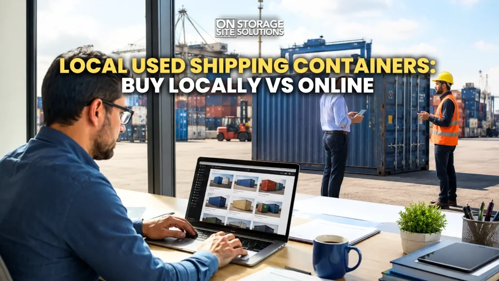Local used shipping containers available for storage, transport, and construction projects